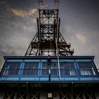 Buy canvas prints of Engine House at the Transporter Bridge by Dean Merry