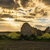 Buy canvas prints of Ruins of Aberthaw by Dean Merry