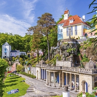 Buy canvas prints of Portmeirion Village, North Wales by Dean Merry