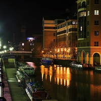 Buy canvas prints of  Floating Harbour, Temple Meads by Dean Merry