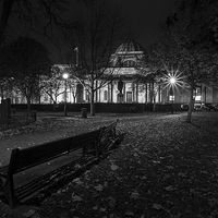 Buy canvas prints of  Park View, Cardiff Museum  by Dean Merry