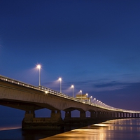 Buy canvas prints of  Second Severn Crossing by Dean Merry