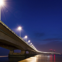 Buy canvas prints of  Second Severn Crossing  by Dean Merry