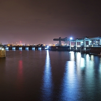 Buy canvas prints of  Cardiff Barrage by Dean Merry