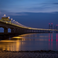 Buy canvas prints of Second Severn Crossing by Dean Merry