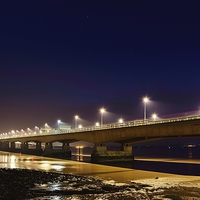 Buy canvas prints of  Second Severn Crossing  by Dean Merry