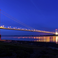 Buy canvas prints of   First Severn Crossing by Dean Merry