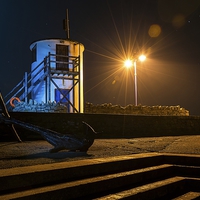 Buy canvas prints of  Porthcawl Watch tower by Dean Merry