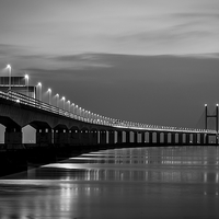 Buy canvas prints of   Second Severn Crossing  by Dean Merry
