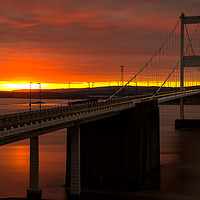 Buy canvas prints of Sunset at the crossing by Dean Merry