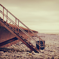 Buy canvas prints of Aberthaw steps by Dean Merry