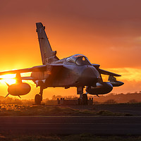 Buy canvas prints of Swansea airport Panavia Tornado GR. 1 aircraft za3 by Dean Merry