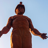 Buy canvas prints of Guardian of Six Bells Mining Memorial  by Dean Merry