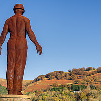 Buy canvas prints of Guardian of Six Bells Mining Memorial   by Dean Merry