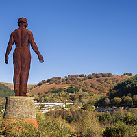 Buy canvas prints of Guardian of Six Bells Mining Memorial   by Dean Merry