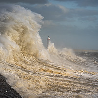 Buy canvas prints of Porthcawl storm by Dean Merry
