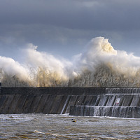 Buy canvas prints of Porthcawl storm by Dean Merry