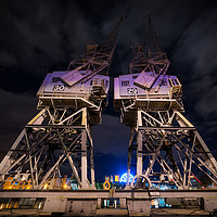 Buy canvas prints of Bristol M Shed cranes 29 & 30 by Dean Merry