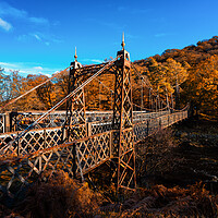 Buy canvas prints of Afon Elan rusty old bridge by Dean Merry