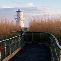 Buy canvas prints of East Usk Lighthouse by Dean Merry