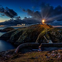 Buy canvas prints of Strumble Head Lighthouse by Dean Merry