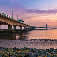Buy canvas prints of Second Severn Crossing   by Dean Merry