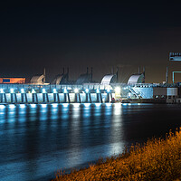 Buy canvas prints of Cardiff Barrage  by Dean Merry