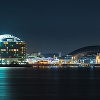 Buy canvas prints of Cardiff Bay reflections   by Dean Merry