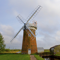 Buy canvas prints of Horsey Wind Pump by Christopher Hill