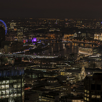 Buy canvas prints of London City skyline at Night by andy myatt