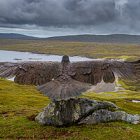 Buy canvas prints of Glendoe Eagle Statue by Phil Hindell