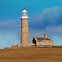 Buy canvas prints of Old Light on Lundy by Michael Hopes