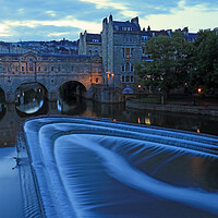 Buy canvas prints of Pultney Bridge with Weir by Michael Hopes