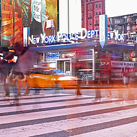 Buy canvas prints of Rush hour in New York City by Michael Hopes