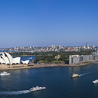 Buy canvas prints of Sydney Harbour in the afternoon sun by David Clark
