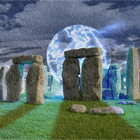 Buy canvas prints of  Stonehenge Magic by Levi Henley