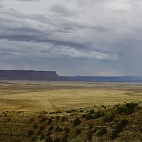Buy canvas prints of  Monsoon Over Arizona Plain by Angela Rowlands