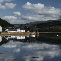 Buy canvas prints of  Reflections of Inveraray by Angela Rowlands