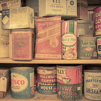 Buy canvas prints of Vintage Food Pantry by Edward Fielding