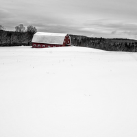 Buy canvas prints of Under a blanket of snow Christmas on the farm by Edward Fielding
