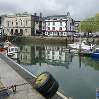 Buy canvas prints of  The Barbican Old Harbour Plymouth by John Boud