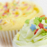 Buy canvas prints of Colourful  Cupcakes  by John Boud