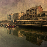 Buy canvas prints of  The Barbican Plymouth  by John Boud