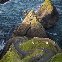 Buy canvas prints of  Dunquin Harbor Road II by Brian Jannsen