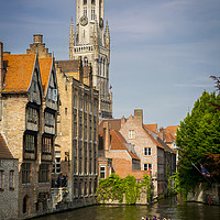 Buy canvas prints of Bruges Canal Boat by Brian Jannsen