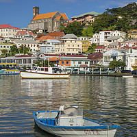 Buy canvas prints of The Carenage - inner harbor in St Georges - Grenad by Brian Jannsen
