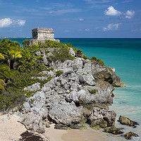 Buy canvas prints of Mayan Temple at Tulum by Brian Jannsen