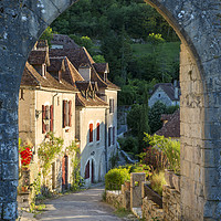 Buy canvas prints of Saint-Cirq-Lapopie Gate by Brian Jannsen