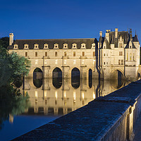 Buy canvas prints of Twilight over Chateau Chenonceau by Brian Jannsen