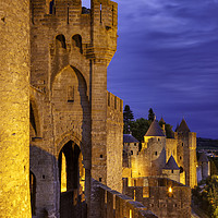Buy canvas prints of Medieval town of Carcassonne by Brian Jannsen
